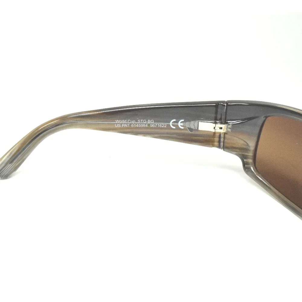 Maui Jim WORLD CUP MJ266-01 Chocolate Stripe Fade / HCL® Bronze Polarized